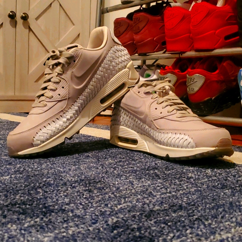 Size 10 woven gray air max 90